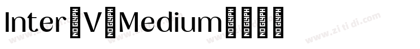 Inter V Medium字体转换